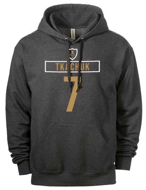 Away Jersey Braeden Tkachuk Eco Premium Unisex Hooded Sweatshirt | Swagsta