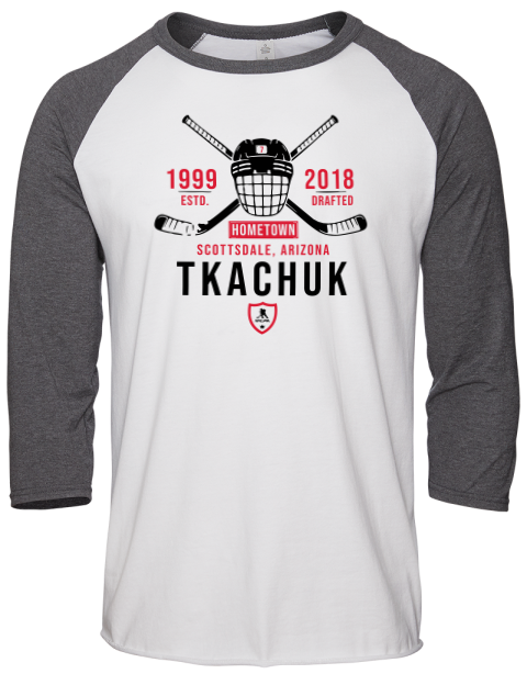Classic Heritage Braeden Tkachuk Unisex Premium Three-Quarter Raglan T-Shirt | Swagsta
