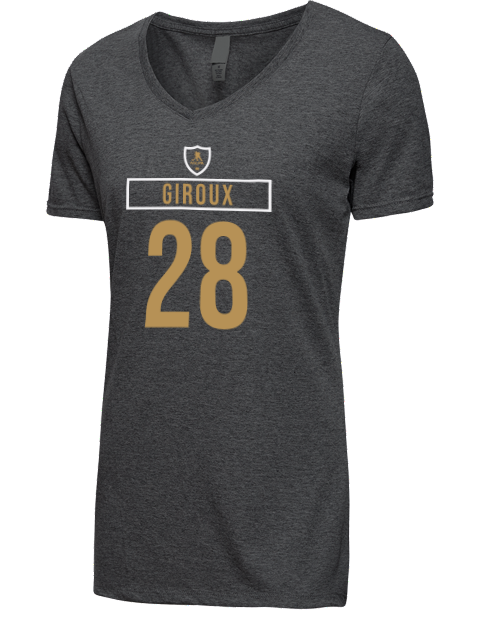 Away Jersey Claude Giroux Premium Ladies V-Neck T-Shirt | Swagsta