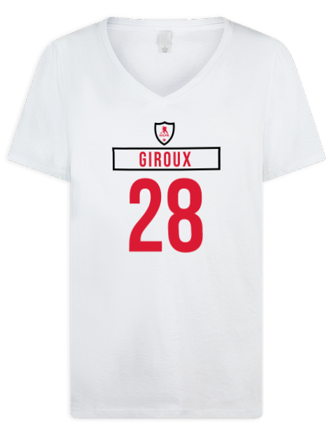 Home Jersey Claude Giroux Premium Ladies V-Neck T-Shirt | Swagsta