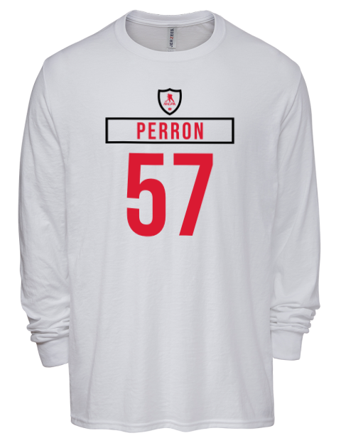 Home Jersey David Perron Men's Premium Blend Long Sleeve-T-Shirt | Swagsta
