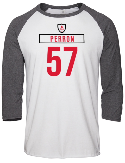 Home Jersey David Perron Unisex Premium Three-Quarter Raglan T-Shirt | Swagsta