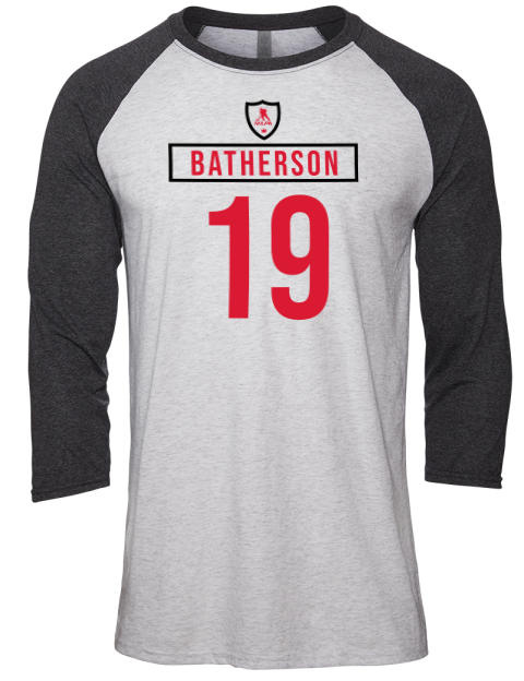 Home Jersey Drake Batherson Unisex Premium Three-Quarter Raglan T-Shirt | Swagsta