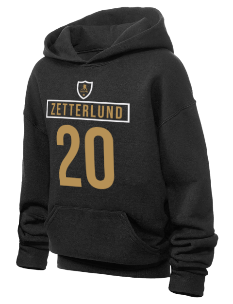 Away Jersey Fabian Zetterlund Youth Hooded Sweatshirt | Swagsta
