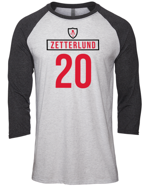 Home Jersey Fabian Zetterlund Unisex Premium Three-Quarter Raglan T-Shirt | Swagsta