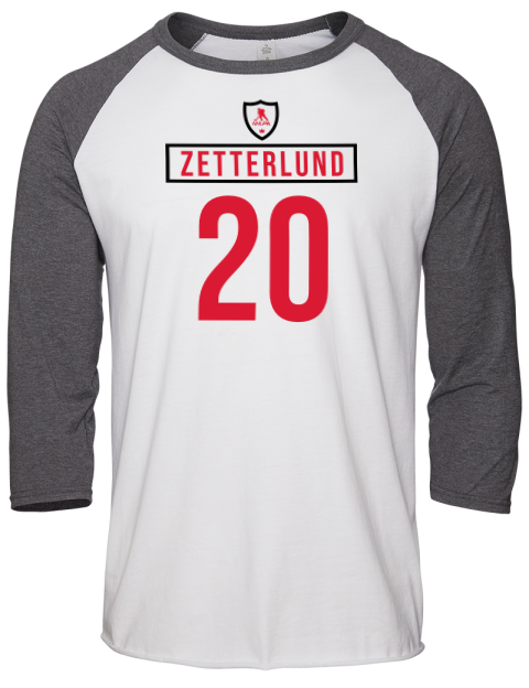 Home Jersey Fabian Zetterlund Unisex Premium Three-Quarter Raglan T-Shirt | Swagsta
