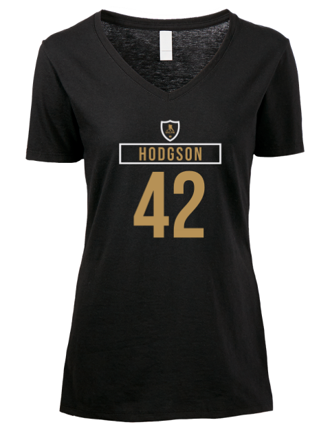 Away Jersey Hayden Hodgson Premium Ladies V-Neck T-Shirt | Swagsta
