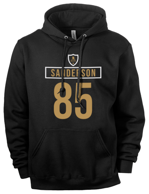 Away Jersey Jake Sanderson Eco Premium Unisex Hooded Sweatshirt | Swagsta