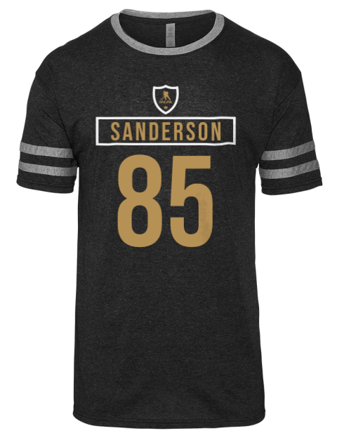 Away Jersey Jake Sanderson Men's Tri-Blend T-Shirt | Swagsta