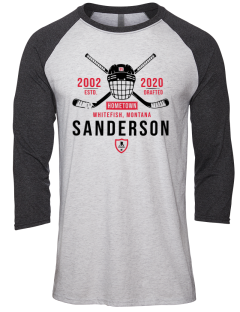 Classic Heritage Jake Sanderson Unisex Premium Three-Quarter Raglan T-Shirt | Swagsta