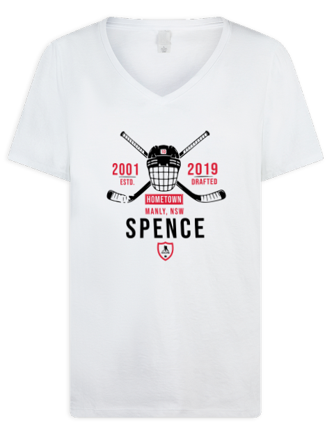 Classic Heritage Jordan Spence Premium Ladies V-Neck T-Shirt | Swagsta
