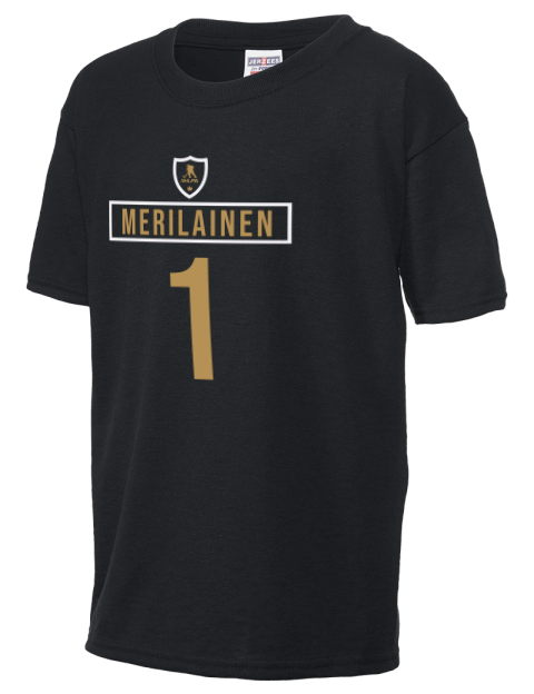 Away Jersey Leevi Merilainen Youth T-Shirt | Swagsta