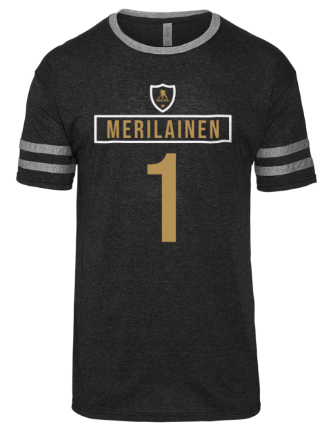 Away Jersey Leevi Merilainen Men's Tri-Blend T-Shirt | Swagsta