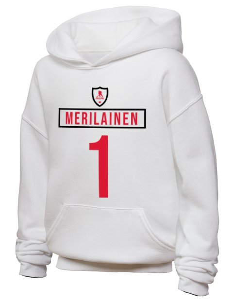 Home Jersey Leevi Merilainen Youth Hooded Sweatshirt | Swagsta