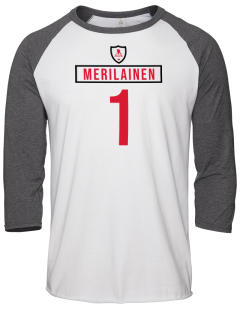 Home Jersey Leevi Merilainen Unisex Premium Three-Quarter Raglan T-Shirt | Swagsta