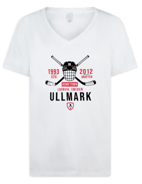 Classic Heritage Linus Ullmark Premium Ladies V-Neck T-Shirt | Swagsta