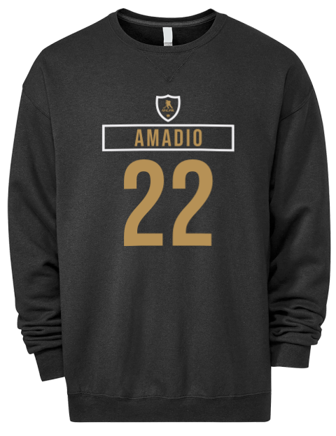 Away Jersey Michael Amadio Premium Unisex Crewneck Sweatshirt | Swagsta
