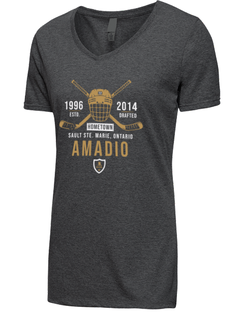 Heritage Michael Amadio Premium Ladies V-Neck T-Shirt | Swagsta