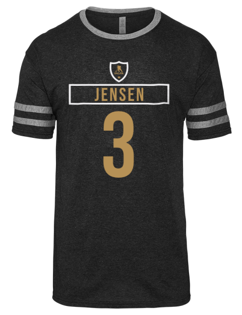 Away Jersey Nick Jensen Men's Tri-Blend T-Shirt | Swagsta