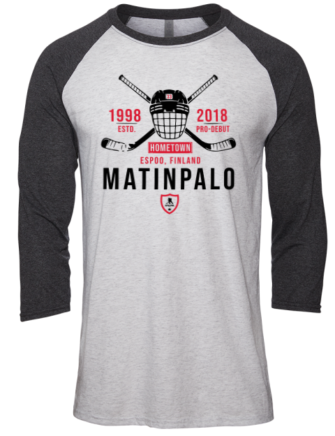 Classic Heritage Nikolas Matinpalo Unisex Premium Three-Quarter Raglan T-Shirt | Swagsta