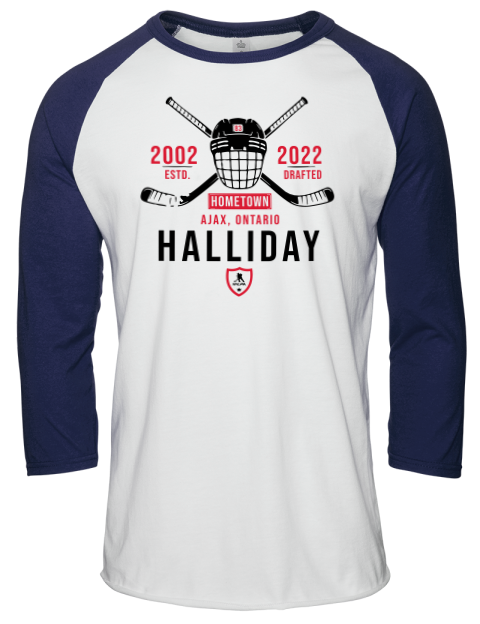 Classic Heritage Stephen Halliday Unisex Premium Three-Quarter Raglan T-Shirt | Swagsta