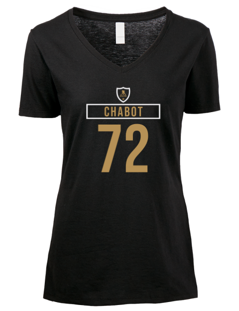 Away Jersey Thomas Chabot Premium Ladies V-Neck T-Shirt | Swagsta