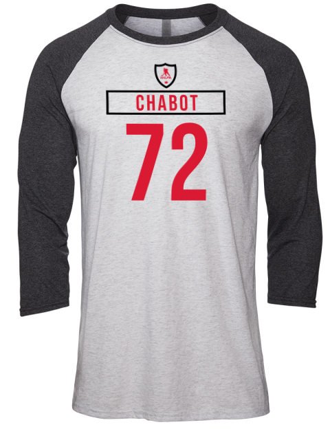 Home Jersey Thomas Chabot Unisex Premium Three-Quarter Raglan T-Shirt | Swagsta