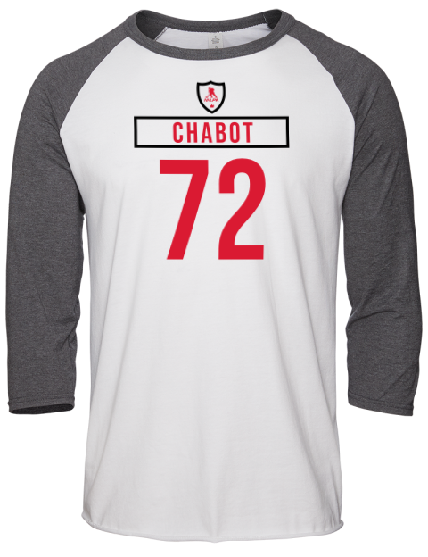 Home Jersey Thomas Chabot Unisex Premium Three-Quarter Raglan T-Shirt | Swagsta