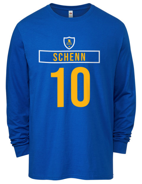 Away Jersey Brayden Schenn Men's Long-Sleeve T-Shirt | Swagsta