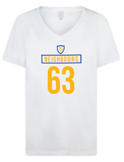 Home Jersey Jake Neighbours Premium Ladies V-Neck T-Shirt | Swagsta