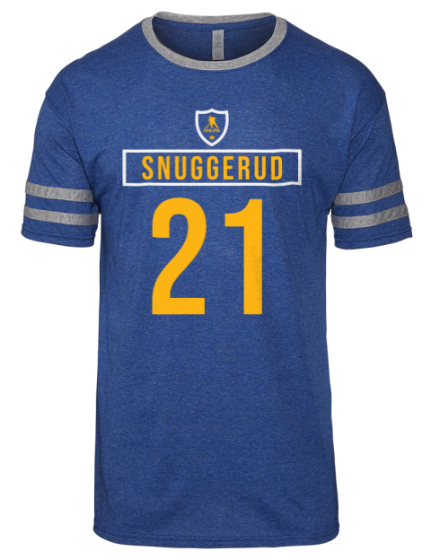 Away Jersey Jimmy Snuggerud Men's Tri-Blend T-Shirt | Swagsta
