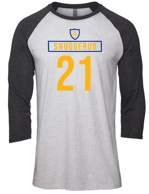 Home Jersey Jimmy Snuggerud Unisex Premium Three-Quarter Raglan T-Shirt | Swagsta