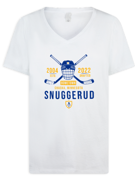 Classic Heritage Jimmy Snuggerud Premium Ladies V-Neck T-Shirt | Swagsta
