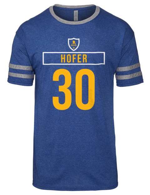 Away Jersey Joel Hofer Men's Tri-Blend T-Shirt | Swagsta