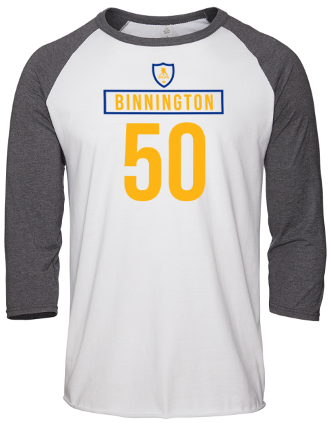 Home Jersey Jordan Binnington Unisex Premium Three-Quarter Raglan T-Shirt | Swagsta