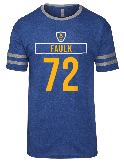 Away Jersey Justin Faulk Men's Tri-Blend T-Shirt | Swagsta