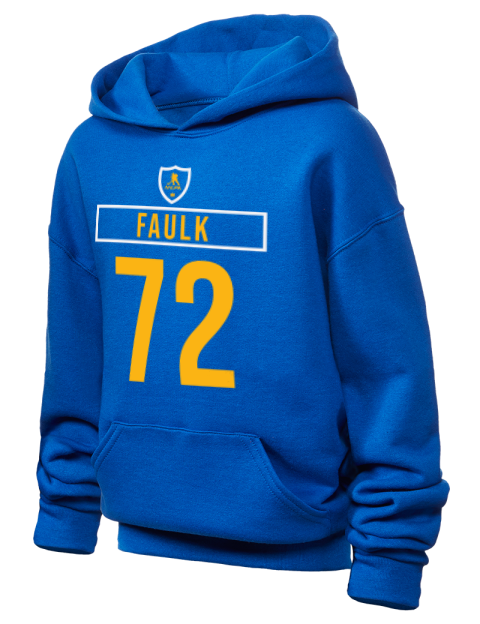 Away Jersey Justin Faulk Youth Hooded Sweatshirt | Swagsta