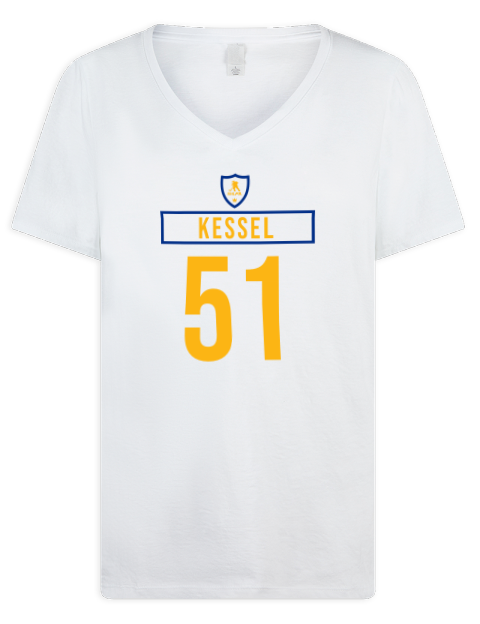 Home Jersey Matthew Kessel Premium Ladies V-Neck T-Shirt | Swagsta