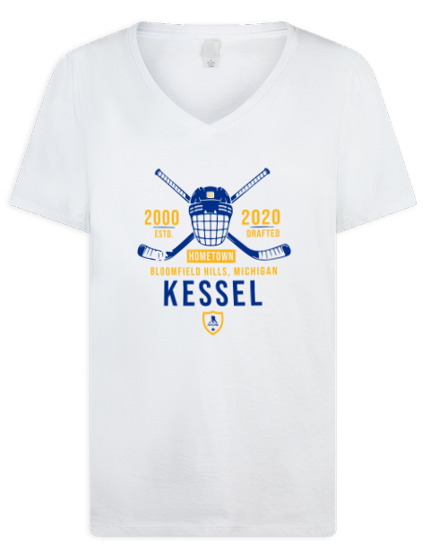Classic Heritage Matthew Kessel Premium Ladies V-Neck T-Shirt | Swagsta