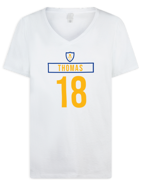 Home Jersey Robert Thomas Premium Ladies V-Neck T-Shirt | Swagsta