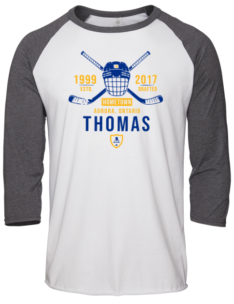 Classic Heritage Robert Thomas Unisex Premium Three-Quarter Raglan T-Shirt | Swagsta