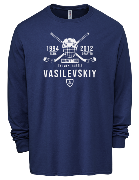 Heritage Andrei Vasilevskiy Men's Premium Blend Long Sleeve-T-Shirt | Swagsta