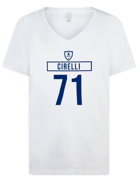 Home Jersey Anthony Cirelli Premium Ladies V-Neck T-Shirt | Swagsta