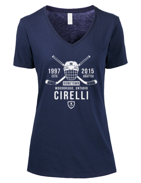 Heritage Anthony Cirelli Premium Ladies V-Neck T-Shirt | Swagsta