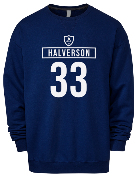 Away Jersey Brandon Halverson Premium Unisex Crewneck Sweatshirt | Swagsta