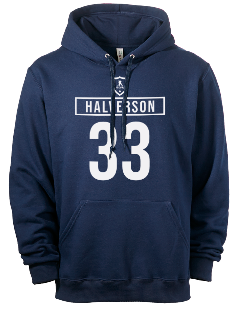 Away Jersey Brandon Halverson Eco Premium Unisex Hooded Sweatshirt | Swagsta