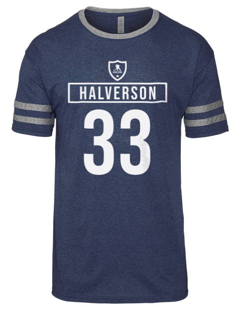 Away Jersey Brandon Halverson Men's Tri-Blend T-Shirt | Swagsta