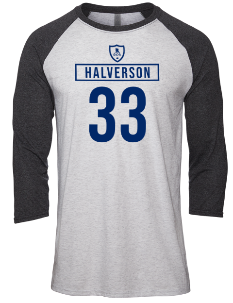 Home Jersey Brandon Halverson Unisex Premium Three-Quarter Raglan T-Shirt | Swagsta