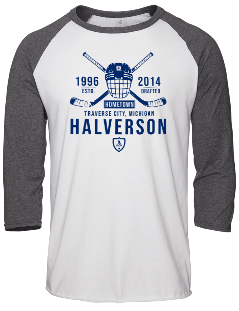 Classic Heritage Brandon Halverson Unisex Premium Three-Quarter Raglan T-Shirt | Swagsta