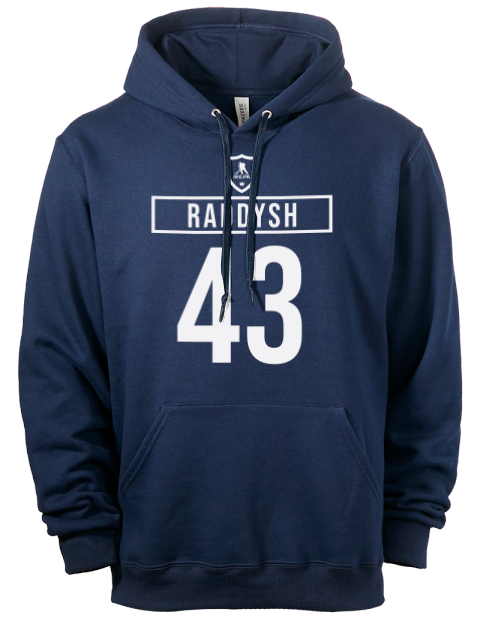 Away Jersey Darren Raddysh Eco Premium Unisex Hooded Sweatshirt | Swagsta